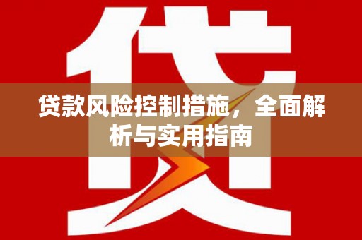 渝中贷款风险控制措施，全面解析与实用指南