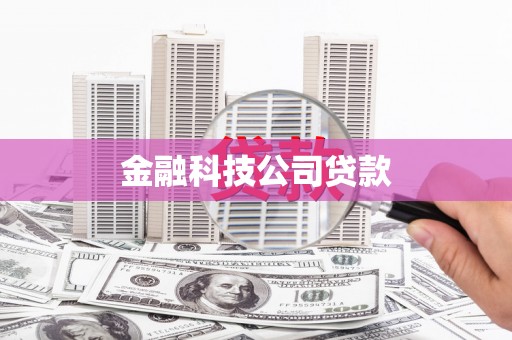 渝中金融科技公司贷款