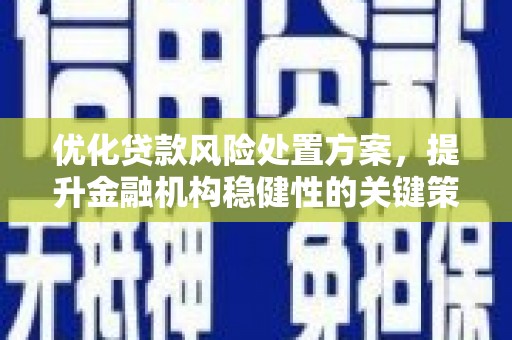 渝中优化贷款风险处置方案，提升金融机构稳健性的关键策略