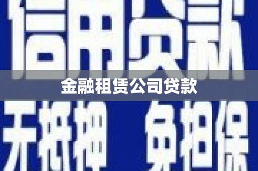渝中金融租赁公司贷款