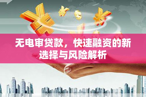 渝中无电审贷款，快速融资的新选择与风险解析