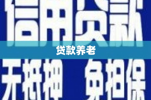 渝中贷款养老