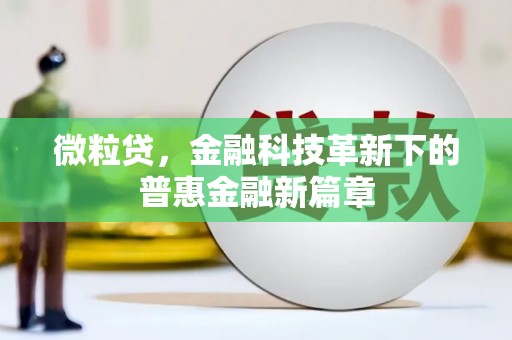 渝中微粒贷，金融科技革新下的普惠金融新篇章
