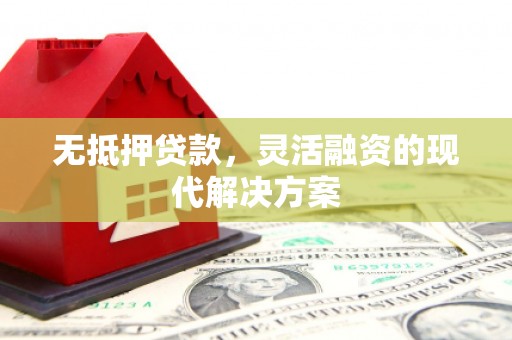渝中无抵押贷款，灵活融资的现代解决方案