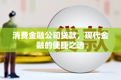 渝中消费金融公司贷款，现代金融的便捷之选