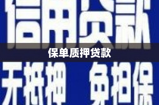 渝中保单质押贷款