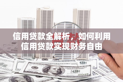 渝中信用贷款全解析，如何利用信用贷款实现财务自由